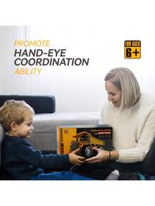 JCMO 儿童遥控工程自卸卡车玩具，2.4GHz RC 11 通道，带灯光和声音，1:20 比例黄色塑料工程车模型，超级英雄主题玩具套装，曲柄操作，适合 3 岁以上儿童，是 6-12 岁男孩的理想生日圣诞礼物 - 彩色 - 查看 8