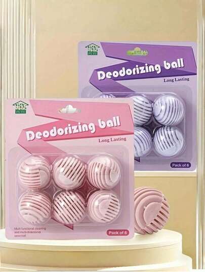 1/3 Set (6pcs Per Set) Bathroom Deodorizing Fragrance Balls, Designed To Eliminate Odors. They Provide Long-Lasting Scent And Are Suitable For Bathrooms, Shoe Cabinets, Wardrobes, Backpacks, And Cars. Available In Multiple Scent Varieties.