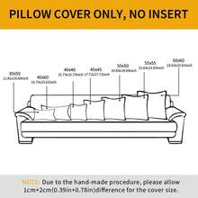 1pc Bohemian Style Solid Color Fringe Pillow Case For Home Sofa Bed Headboard - Coffee - View 3
