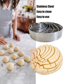 1 pièce/5 pièces Moule à pain mexicain, moule à biscuits, moule à biscuits créatif, emporte-pièce à biscuits en forme de cochon, moule à concha, moules pour pain concha, moules à découper le pain, moules à découper les fruits et légumes, produits de boulangerie, ustensiles de cuisson