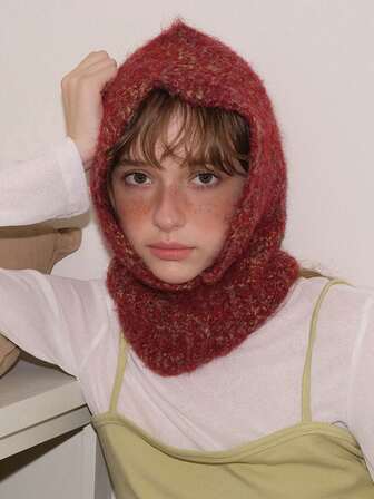 Gorro de pasamontañas de punto estilo coreano, gorro de punto de diseñador para mujer para otoño/invierno, máscara de esquí unisex, gorro de hip hop, gorro de punto para parejas, accesorio de moda