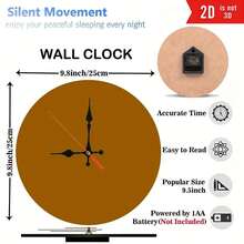 1 Wooden Bee And Honeycomb Wall Clock, Wooden Frame, Perfect For Home, Kitchen, Pool Or Bathroom Decoration, Home Wall Decoration, Vivid Art Clock, Fine Craftsmanship, Living Room Wall Clock, 2D Flat Surface, (AA Batteries Not Included) - Nhiều màu - Xem 5
