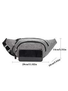 1pc Waist Bag Unisex Bag, Holiday Travel Money With Bag Wallet, Suitable For Both Men And Women - Multicolor - View 7
