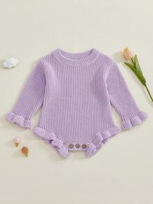 Newborn Baby Sweaters - Purple - View 1