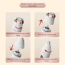 1pc Multifunctional Shaver, 3-In-1 Ladies' Shaver, USB Rechargeable, Smart LCD Display, Home Underarm Epilator, Ladies' Home Eyebrow & Nose Hair Trimmer, Battery Capacity: 150mAh