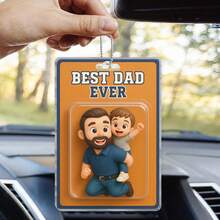 Custom 2D Action Figure Toy Box Style Art Gift Personalized Car Ornament Gift For Best Friends, Boy, Girl, Her, Him