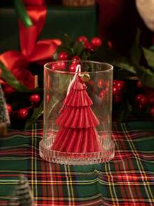 1 pieza/1 set Vela de Navidad, Vela de Aromaterapia, Vela con forma de árbol de Navidad, para decoración navideña, decoración del hogar, fiesta, regalo ideal, decoración navideña, decoración de habitación, boda romántica, cena a la luz de las velas, fiesta de cumpleaños, cena de fiesta, decoración de mesa familiar, regalos de Navidad