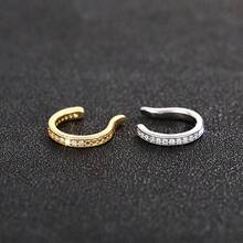 1pc Minimalist Zirconia Ear Cuff, Earring For Non-Pierced Ears, Fashion Jewelry - Ear Clips - View 4