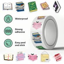 500 piezas Pegatinas rizadas con temática de libros, pegatinas de graffiti creativas, suministros de oficina, pegatinas para teléfonos móviles y computadoras, pegatinas geniales y resistentes al agua muy atractivas, regalo clásico y divertido para decoración, paquete de valor, pegatinas de dibujos animados lindos, pegatinas de anime geniales, pegatinas decorativas, resistentes al agua, pegatinas reutilizables para decorar fundas de teléfonos móviles