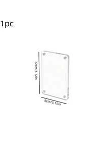 1/6 pièces/set Cadres photo acryliques pour réfrigérateur, cadres photo transparents pour mini photos instantanées de taille portefeuille pour réfrigérateur