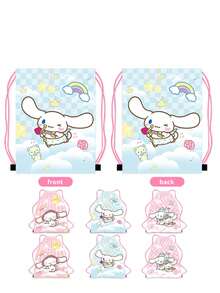 1/2/3 Stück süße Cartoon Kordelzug Rucksack Tasche, tragbare Aufbewahrung Kordelzug Tasche, multifunktionale Aufbewahrungstasche für Kosmetik und Bücher, geeignet für Weihnachten, Neujahr und Geburtstaggeschenke, Reise- und Schul-Essentials, Geschenke für Frauen, Weihnachtsgeschenke, Geschenkideen für Frauen