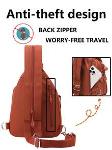 多隔层防盗尼龙背包，女士钱包，多功能时尚日常包，轻便多口袋旅行包，大容量简约背包，便捷背包，适合学生、护士、教师、商务人士、旅行、通勤、购物、办公、约会、徒步、训练、工作，生日礼物、节日礼物，背包 - 彩色 - 查看 8