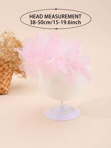 1pc Newborn Baby Girl Oversized Floral Sweet & Cute Headband, Princess Headband Hair Accessory, Suitable For Gift, Party, Daily Wear - Multicolor - View 3