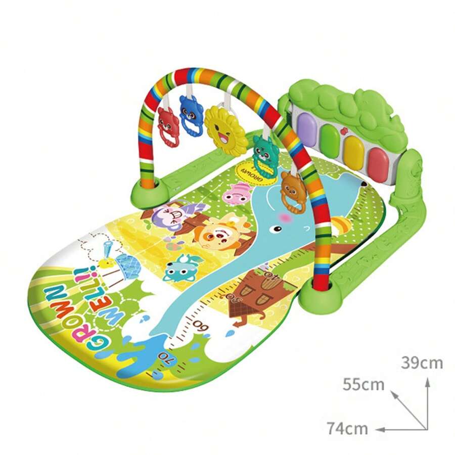 Baby Fitness Rack Toy, Newborn Foot Piano 0-12 Months Musical Baby Piano Play Mat