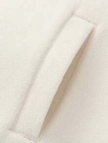 Balabala Tween Girl Jacket 2025 Fall New Polar Fleece Anti-Static Top - Milky White - View 8