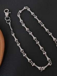 朋克荆棘丝网烧烤裤长腰链嘻哈摇滚哥特女式男式裤子牛仔裤配饰，欧美饰品，派对配饰，派对珠宝，男友礼物，情人节礼物，父亲节礼物 - 彩色 - 查看 6