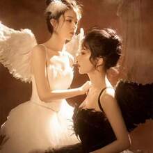 1pc Angel Devil Feather Wings Personalized Costume Prop, Suitable For Holidays, Performances, Cosplay, Halloween