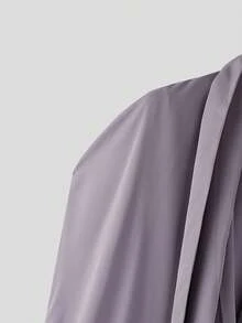 INCERUN Fashion Mens V-Neck Cloak Sleeve Solid Blouse Casual Party Long Shirt Tops - Màu tím - Xem 9