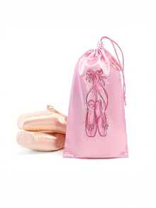 1pc Portable Mesh Dance Bag, Shoe Storage Bag For Women Ballet Drawstring Shoe Bag, Reusable High-Quality Shoe Bag