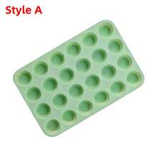 迷你硅胶纸杯蛋糕模具，迷你松饼模具 24 个硅胶模具，不粘迷你硅胶蛋挞模具，适用于纸杯蛋糕、迷你松饼、布朗尼 - 彩色 - 查看 14