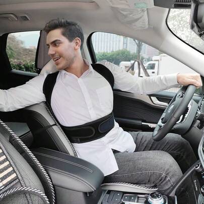 1 pieza Corrector de postura para la espalda para mujeres y hombres, soporte completo ajustable para la espalda, corrector de postura lumbar, para mejorar la postura y proporcionar apoyo
