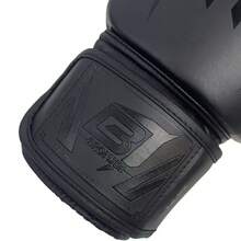 BRONJEE Brand PU Leather Gloves 12-88 Years Old Training Gloves Adult Matte Black Professional Boxing Gloves 8oz 10oz 12oz 14oz 16oz Muay Thai Training Punching Bag Gloves Combat Mma Boxing Kicking Fighting Gloves