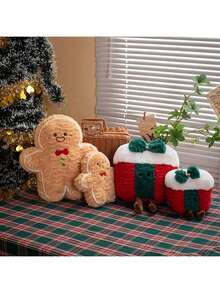 1 buah Bantal Hias Pohon Natal yang Menawan - Bantal Dekorasi Sofa & Kamar Tidur yang Lembut dan Dapat Dicuci - Hadiah Liburan yang Sempurna - MultiWarna - View 7