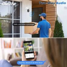 户外监控 Wifi 安全 Ptz 自动跟踪音频 Cctv 监控 360 Ip 摄像机 2.4Ghz Pir 运动检测、Ip65、双向语音对讲、360 度全景监控、日夜全彩、内置应用热点、无网络正常视频录制内置麦克风和扬声器、入侵警报、隐私保护、监控 - 彩色 - 查看 4