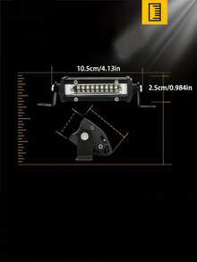 4英寸/7英寸/14英寸/20英寸单排超薄LED灯条，60瓦/120瓦/180瓦，冷白光，网状设计，行车雾灯，适用于轿车、全地形车、SUV、拖拉机、船只 - 彩色 - 查看 7