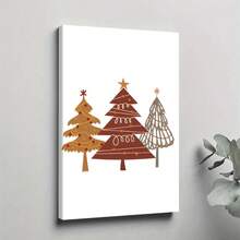 1pc Framed Canvas Poster, Wall Art Canvas Paintings, Ideal Gift For Bedroom Living Room Corridor, Wall Art, Room Decoration - White - View 1