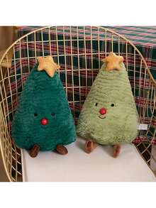 1 buah Bantal Hias Pohon Natal yang Menawan - Bantal Dekorasi Sofa & Kamar Tidur yang Lembut dan Dapat Dicuci - Hadiah Liburan yang Sempurna - MultiWarna - View 9