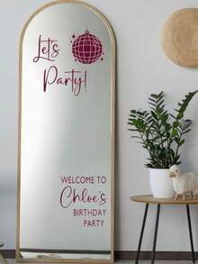 Individuelle Hochzeit Willkommens-Schilder und Weihnachts-Aufkleber | Personalisierte Namen - Für Spiegel, Acryl-Tafeln, Kartons - Hochzeit Spiegel Aufkleber - ... Hochzeiten - Hochzeitsempfang - Zeremonie