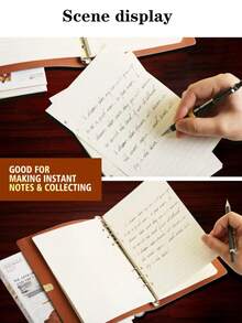 1 Pack (Approx. 45 Sheets) A5 Planner Refill Paper, Variety Of A5 Loose Leaf Filler Paper, Suitable For 6-Ring Binders, Suitable For Back To School, Office, Home, Loose Leaf Binder Accessories, A5 And A6 Sizes Available - Multicolor - View 10