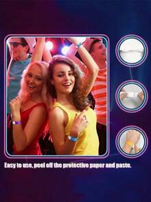 1000/200/100 件/套防水纸腕带，彩色腕带，适用于运动、聚会、比赛、节日、活动、俱乐部、假期 - 彩色 - 查看 7