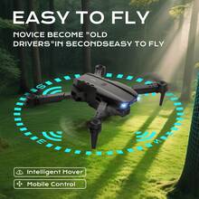 AXNEN Nuevo modelo E99/K3 Mini Drone plegable doble, equipado con un quadcóptero, estabilizador de vuelo con flujo óptico y cámaras duales HD, diseñado específicamente para principiantes. Es un dron asequible y de alta calidad, utilizable tanto en interiores como en exteriores - un regalo perfecto para Navidad, Acción de Gracias y Halloween.