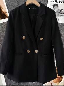 New Autumn Style Women's Personalized Black Blazer.This Is A Jacket-Style Blazer That Combines Fashion Sense And A Sunny Vibe. It Is Suitable For Important Occasions Such As Dates, Parties, Weddings, And Festival Celebrations. It Can Also Be Used As Women's Outerwear For Going Out And Christmas Clothing.