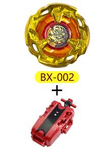 2pcs Bey X Spinning Top Toy Set With Pull Cord Launcher, Red/Black/Blue Launcher With Single BX Spinning Top, Weekend Gift, Surprise Gift