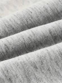 2026 New Year Outfit Women Ladies FUR MAMA Pet Lover Sweatshirt - Cute Dog Cat Paw Print Design, Soft Crew Neck Sweater Suitable For Dog Walking, Casual Four Seasons Long Sleeve Pullover, Machine Washable Gift For Cat Ladies And Pet Moms, Geometric Pattern Casual Outfit With Paw Print And Bone Pattern, Loose Fit Daily Comfort, Perfect For Pet Owners And Poop Scoopers Loose And Comfortable Winter Clothes For Women - 淺灰色 - 查看 4