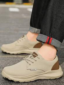 2025 Automne Nouvelles Chaussures Décontractées pour Hommes, Légères, Baskets en canevas à Semelle Épaisse, Chaussures de Sport Confortables, Convenant pour le Port Quotidien Intérieur et Extérieur, Grandes Tailles