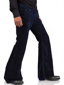 Men's Corduroy Vintage Bell Bottom Pants 70s,Disco Stretchy Flared Pants Fit 60s 70s Outfits For Men,Mens Bell Bottom Jeans.-20256688 - 外國人 - 查看 8