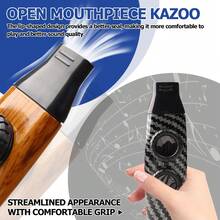 1 pieza Kazoo profesional, disponible en múltiples colores, fácil de aprender, incluye 3 membranas adicionales, afinación ajustable, adecuado para acompañar a la guitarra, ukelele, violín, piano, para principiantes y profesionales, adultos/amantes de la música, también un regalo maravilloso para las fiestas