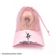 1pc Portable Mesh Dance Bag, Shoe Storage Bag For Women Ballet Drawstring Shoe Bag, Reusable High-Quality Shoe Bag