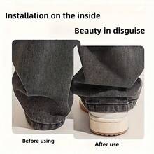 2/4/8/12/20/30pcs Shorten The Pants Legs With Invisible Fixing Clips, Prevent Dragging At The Bottom Of The Pants Legs, Hide The Buckle Leg Closure Device Without Seams, Prevent Pants Legs From Dragging The Floor, Suitable For Jeans And Pants, Waterproof, Portable