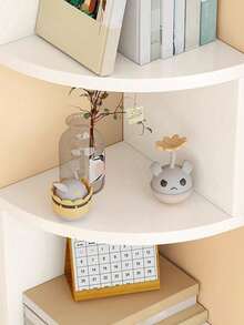 1pc Corner Wall Shelf 5 Tier Storage Shelf Plant Shelf For Bedroom, Living Room, Bathroom, Home Office