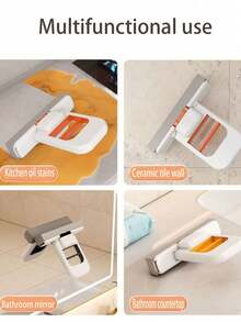 1 Stück multifunktionaler Handwäsche-Minimopp ohne Hände, faltbarer, langanhaltend Mopp, nass und trocken verwendbar, selbstausringend, Mini-Tragemopp für Badezimmer, Spiegel, Küche, Tischplattenreinigung, Weihnachtsstrumpffüller, Geschenke, witzige Geschenke, Ramadan, personalisierte Geschenke