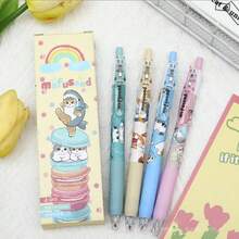 2pcs/4pcs, Cute Cat Styling Pen, Retractable 0.5mm, Fast Drying And Highly Attractively Black Ink Pen, Suitable For School Office Use, Cute Bullet Nib - Multicolor - View 2