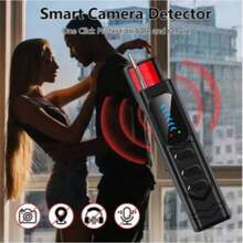 Rechargeable Smart Camera Detector, Anti-Eavesdropping, Anti-Spy, Anti-Tracking Device To Protect Privacy And Security. Wireless Signal, Infrared Detector, Anti-Positioning, Hotel Anti-Spy, Hidden Camera Detector. Compatible With GPS Tracker, Wiretapping Equipment, Anti-Spy Detector, Wiretap, RF Signal. 5 Levels, 4 Professional Modes, 24-Hour Working Time.