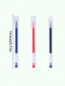 【现货】12支装中性笔Pulpen Gel 3 Warna 0.5mm 华夏万卷大容量中性笔0.5mm针管水笔学生考试文具巨能书写中性笔签字笔碳素笔全针管水笔 - 彩色 - 查看 12