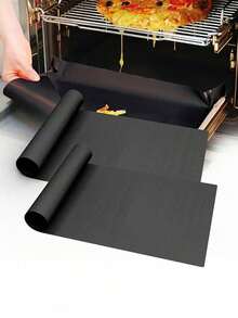 1/3/5 Pcs [Customizable & Reusable] Heat Resistant Baking Mat, Oven Liner, Grill Mat, Non-Stick Baking Pad
