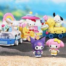 Sanrio 花车游行系列积木套装 - 学生益智玩具、生日礼物、Hello Kitty 和 Kuromi 积木；Sanrio 的可爱超级明星邀请您一起来（日光浴 - Hello Kitty） - 彩色 - 查看 8